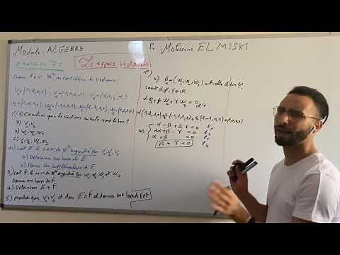 Les espaces vectoriels (Exercice 7)