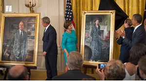 89K views · 3.4K reactions | The portraits of former Presidents Bill Clinton and George Bush are back on display in the White House after Donald Trump removed them during his administration. | HuffPost | Facebook