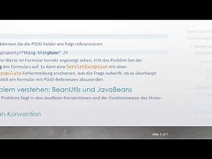 Kann ich ein Struts-Formular mit POJO-Feldern absenden? Untersuchung des BeanUtils-Problems