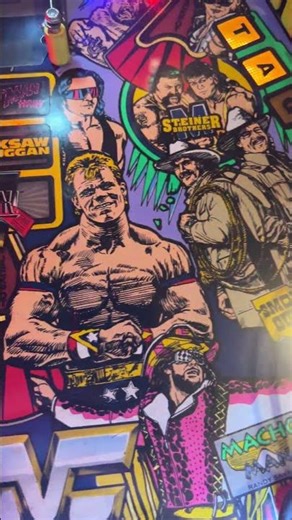 WWF Royal Rumble Pinball! #pinballwizard #pinball #wwe #wwf #machoman