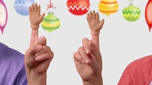 Tiny Hands  - 12 Pack - Fist Bump, Peace Sign, High Five 