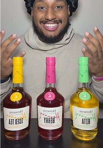 Trying @Hennessy NEW 3 Flavors for the first time! #hennessy #mukbang #fyp #fypシ #foryoupage