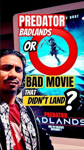 Predator Badlands Review #ellefanning #moviereview #predator #fallintoshorts #arnoldschwarzenegger