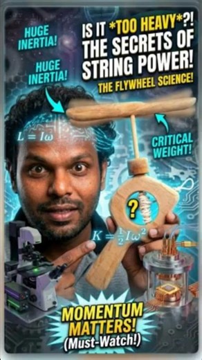 🚀🔥 “No Motor! String-Powered Fan with Auto Rewind 🤯💨 “මෝටර් නැතුව! කැරකෙන Fan එක Auto Rewind වෙයි 💨”