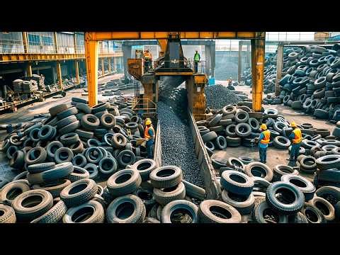 Inside $12 Billion Tire Recycling Megaplant - How Old Tires Are Turned Into Strong New Ones