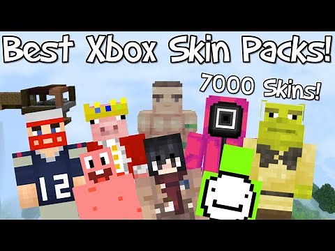 NEW Top 5 Skin Packs For Minecraft Xbox! Minecraft Bedrock Edition Skin Packs Working On 1.18!