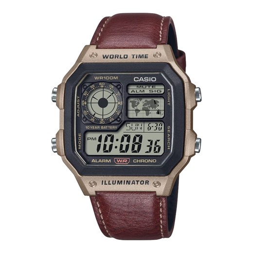 Casio's classic AE-1200WHL-5AV watch gets a Leather-Band update - Gizmochina