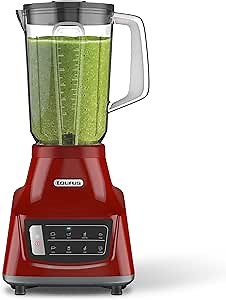 Taurus GRANDEUR TOUCH Countertop Blender, 48 oz (1.5L), 8 Speeds, Smart Touch Controls, 6 Pre-Programmed Settings, Turbo & Pulse, Durable Easy-to-Clean Jar – Great for Smoothies, Sauces & More