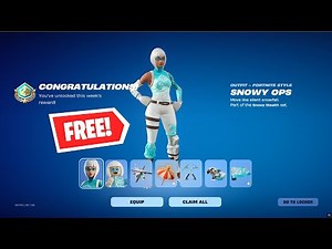 How to Unlock FREE Snowy Ops Skin & Crisp Chopper Dropper Glider in Fortnite | Road To Unreal