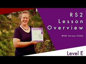RS2 Level E Overview: Lessons 1 to 4