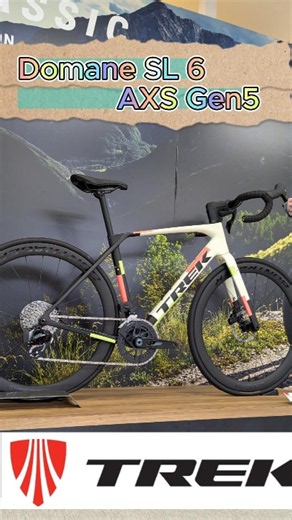 『TREK Domane SL 6 AXS Gen5 MatteEraWhiteDeepSmoke』トレック いつまでも楽しめる走るエンデュランスの枠を超えた軽量ロード、新第5世代ドマーネ登場！！