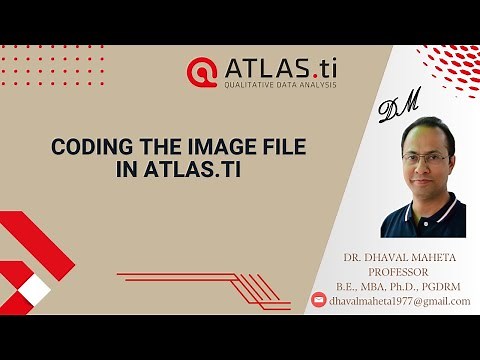 8. Coding the Image File in Atlas.ti - 23 || Dr. Dhaval Maheta