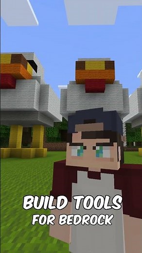 Copy, pasta, chicken #addon #buildtools #copypaste #minecraftbedrock #hahanice #worldedit #building