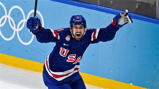 Dylan Larkin gets Team USA on the board against Sweden
