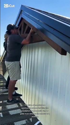 Decorative Timber Gable Truss Installation