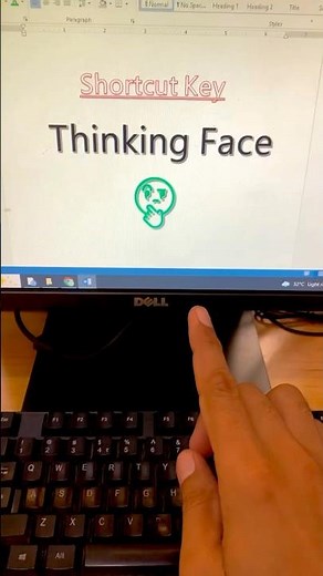 🤔 Thinking Face Symbol Shortcut #shorts #computer #msword