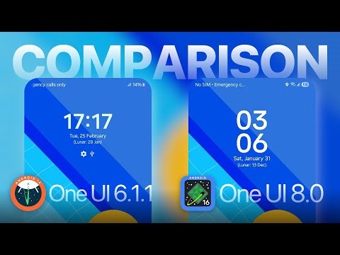 Comparison: One UI 6.1.1 vs One UI 8.0