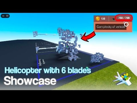 6 blade helicopter with swashplate | Roblox Plane Crazy