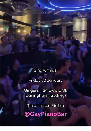 Come and be part of the fun this Friday night, Sydney’s LGBTQIA friendly piano bar singalong party on Oxford St, Darlinghurst - bring your friends, drink the drinks, sing the songs 🎹🏳️‍🌈 #sydney #sydneyaustralia #sydneynightlife #sydneybars