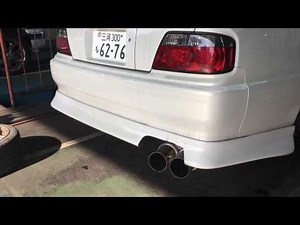 JZX100 CHASER 1JZ-GTE×柿本改N1フルデュアルマフラー