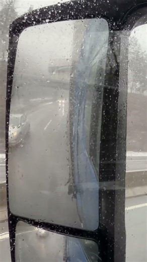 This is why truckers fear heavy rain #safety #driving #highway