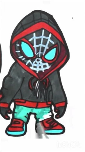 How To Draw Spider-man Cute #spiderman #drawings #art #howtodraw #short #coloring