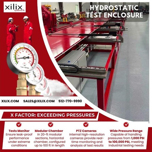 Xilix Systems Hydrostatic Test Chamber Enclosures