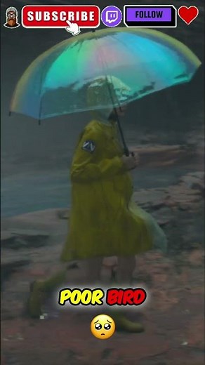 Umbrella Fails! Then, Saves Bird? Epic Rain Scene!