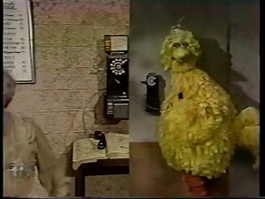 Classic Sesame Street - Big Bird Calls Mr Hooper To Talk to Snuffy