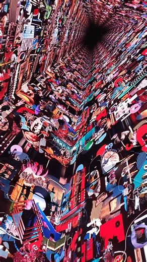 Infinite Digital Tunnel Art Experience | Immersive LED Room Illusion