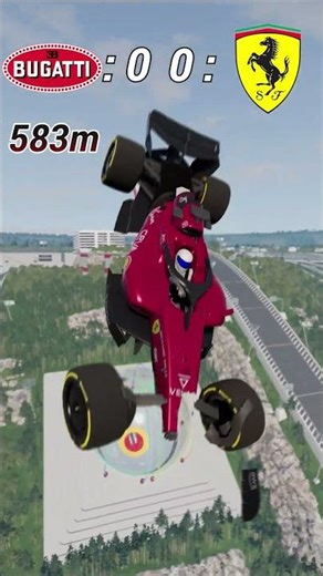 Bugatti vs Ferrari – From Drag Race to Total Destruction 💀 | BeamNG.drive