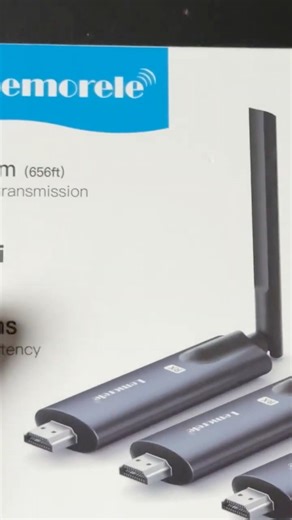 Lemorele | WirelessHDMI Transmitter and Receiver, Aluminum Alloy Deep Gray, 5Ghz up to 1080p 1TX+3RX