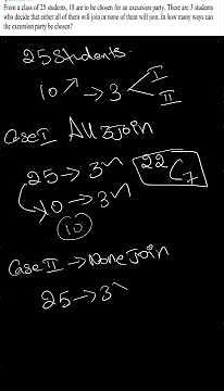 Permutations and Combinations