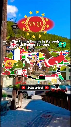 The Roman Empire In Its Peak In Modern Borders #map #europe #geography #romanmap #mapper #mapping