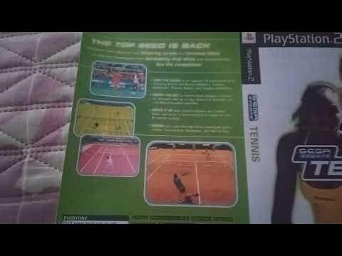 sega sports tennis (2002) PS2 box cover Review