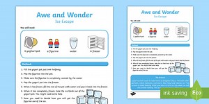 KS1 Ice Escape Investigation Activity