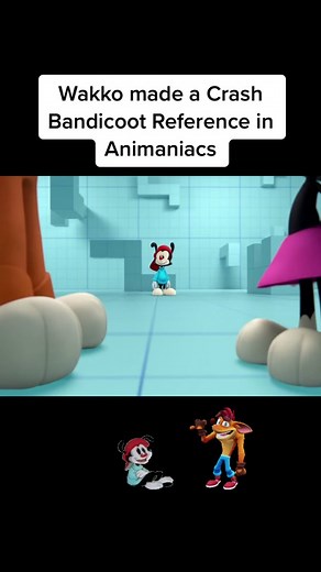 Wakko's Crash Bandicoot Reference in Animaniacs Reboot
