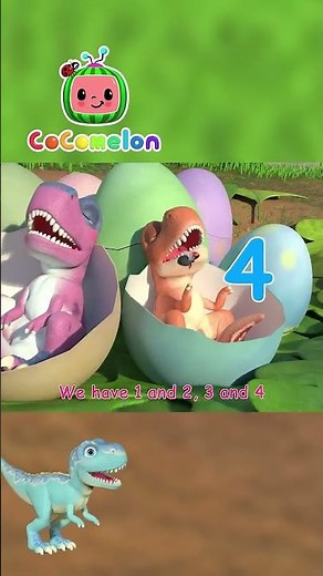 Learn to Count to 10 with Dino Eggs 🦖🥚 | CoComelon - Nursery Rhymes with Nina