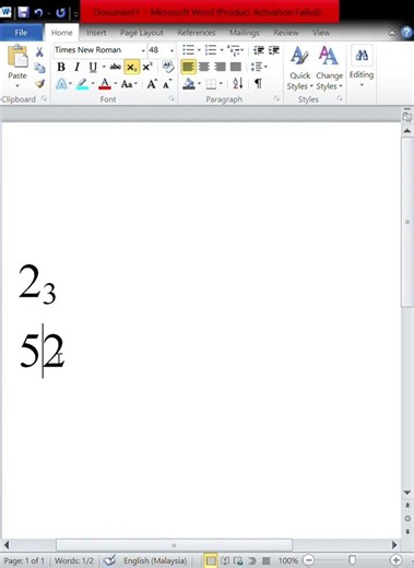 subscript and superscript in word #msword