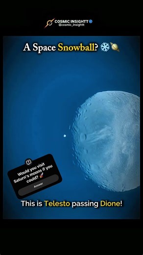 A Giant Snowball in Space! ❄️ #shorts #space #saturn