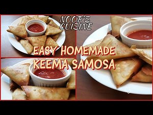 Crispy keema samosa recipe | Noor's cuisine
