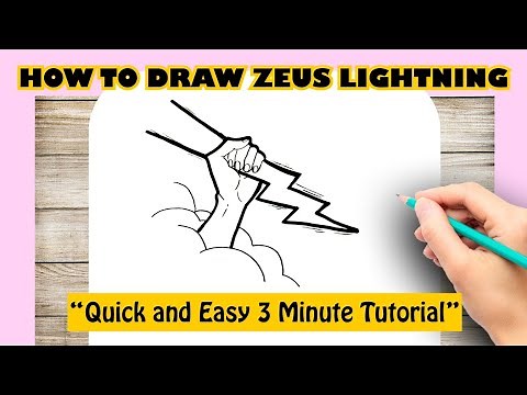 How to draw ZEUS LIGHTNING