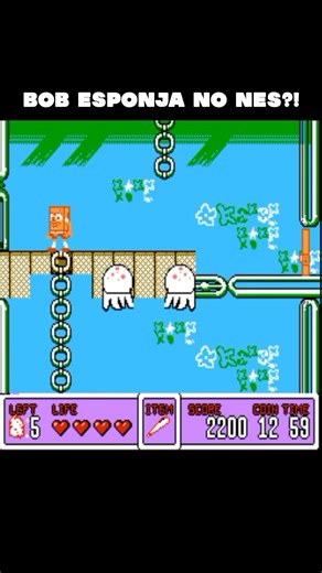 Bob Esponja no NES?! Hack de Panic Restaurant 😂 #retrogaming #nes #hack #spongebob #bootleg