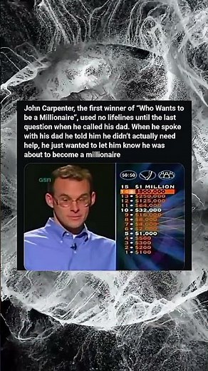 Title:📞 The Legendary Call: John Carpenter Becomes the First Who Wants to Be a Millionaire Winner