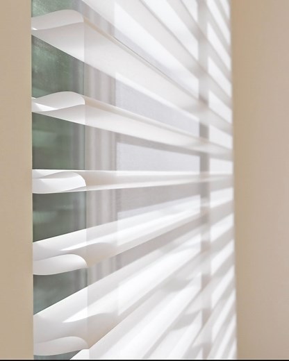 Introducing Silhouette Halo Window Shadings - everything you know and love about Silhouette but now with dual-layered vanes. Designed to over rotate, Silhouette Halo Window Shadings redirect sunlight and offer more versatility in light control and privacy. Visit your local Hunter Douglas dealer to see it in person. Learn more: https://bit.ly/3IXDbHn | Hunter Douglas