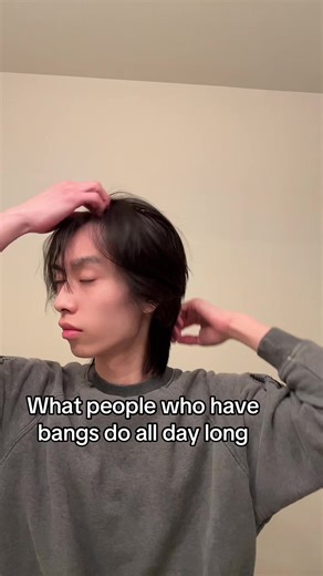 #bleist #jjk #bangs #hair | naoya hair flip meme