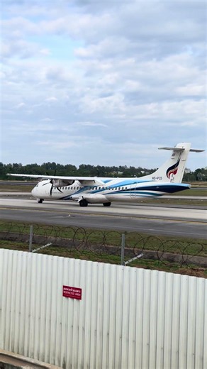 Bangkok Airways ATR 72-600 HS-PZO Koh Samui-Phuket #Airplane #BangkokAirways #ATR #ATR72 #WingSpot
