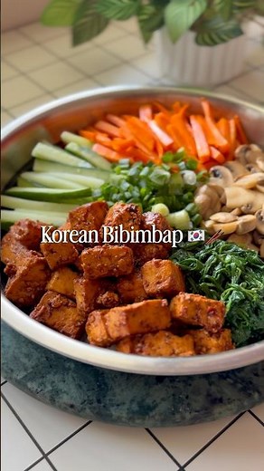 let’s make ‘Korean Bibimbap’ (veggie version) in 20 mins 🍱🥢🇰🇷