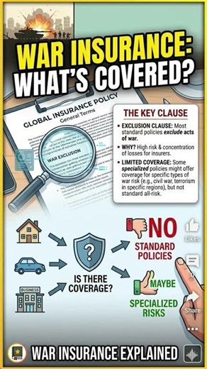 #War #Warexclusion #insurance #warinsurance #covered? #viral