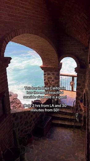 The most beautiful bar in Baja California is called, Los Portales! Amazing for the summer!!! #hiddengems #secrets #bajacalifornia #losportales #rosaritomexico🇲🇽 #california #socal